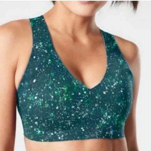 Athleta Teal Crossover Reversible Sports Bra NWT